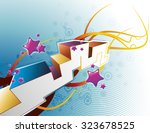 colorful vector illustration of ... | Shutterstock .eps vector #323678525