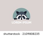 A Raccoon Logo With A Text...