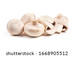 Sliced Champignons  Isolated On ...
