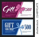 gift vouchers templates with... | Shutterstock .eps vector #2148991475
