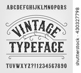 vintage typeface. retro... | Shutterstock .eps vector #430327798
