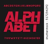 decorative alphabet vector font.... | Shutterstock .eps vector #517254292