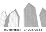 architecture building vector 3d ... | Shutterstock .eps vector #1420573865