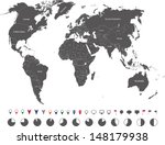  world map with country names | Shutterstock .eps vector #148179938
