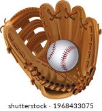 Baseball Mitt And Baseball Ball