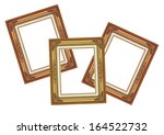  picture frame isolated on... | Shutterstock . vector #164522732