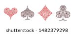 set of 4 playing card suits... | Shutterstock .eps vector #1482379298