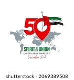fifty uae national day  spirit... | Shutterstock .eps vector #2069389508