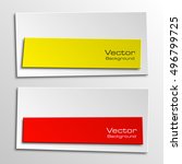 origami vector banner. the... | Shutterstock .eps vector #496799725