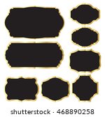 vector set of blank tea labels... | Shutterstock .eps vector #468890258
