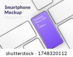 realistic vector smartphones... | Shutterstock .eps vector #1748320112