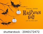 hand drawn halloween sale... | Shutterstock .eps vector #2040172472