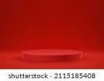red product background. mock up ... | Shutterstock .eps vector #2115185408