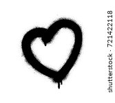 Spray Graffiti Heart Symbol....