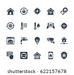 smart home related vector icon... | Shutterstock .eps vector #622157678
