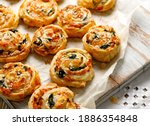 French puff pastry pinwheels...