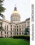 The georgia state capitol  in...