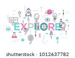explore word surrounded by... | Shutterstock .eps vector #1012637782