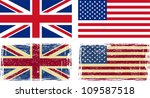British And American Flags....