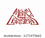 merry christmas greeting card... | Shutterstock .eps vector #1171475662