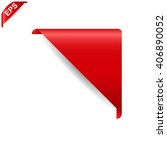 corner ribbon  corner banner ... | Shutterstock .eps vector #406890052