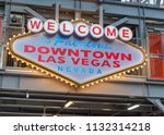Welcome to Downtown Las Vegas sign in Fremont street.