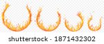 set of burning arcs in... | Shutterstock .eps vector #1871432302