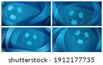 set of four football or soccer... | Shutterstock .eps vector #1912177735