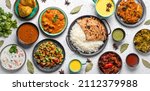 Indian ethnic food buffet on...
