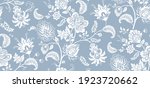 two color vector floral pattern.... | Shutterstock .eps vector #1923720662