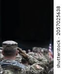 Us Soldiers Salute. Military Of ...