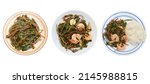 Small photo of Set of purslane vegetable meals isolate white