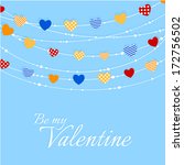 valentine background with... | Shutterstock .eps vector #172756502