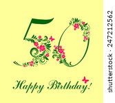 happy birthday card.... | Shutterstock .eps vector #247212562