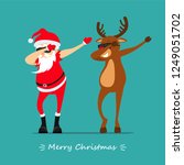 merry christmas  santa claus... | Shutterstock .eps vector #1249051702