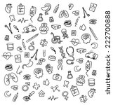 medicine icons doodle | Shutterstock . vector #222700888