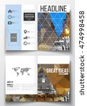 set of business templates for... | Shutterstock .eps vector #474998458
