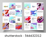 business templates for brochure ... | Shutterstock .eps vector #566632312