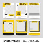 set of minimalist geometric... | Shutterstock .eps vector #1632485602