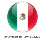 round icon with flag of mexico... | Shutterstock . vector #294123338