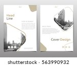 cover design template for... | Shutterstock .eps vector #563990932