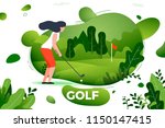 vector illustration   sporty... | Shutterstock .eps vector #1150147415