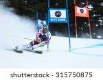 Small photo of Val Badia, Italy 21 December 2014. REICHELT Hannes (Aut) competing in the Audi Fis Alpine Skiing World Cup Men's Giant Slalom on the Gran Risa Course in the dolomite mountain range.