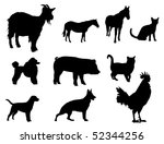 farm animals | Shutterstock .eps vector #52344256