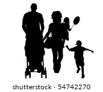 happy family | Shutterstock .eps vector #54742270