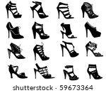 fashion shoes | Shutterstock .eps vector #59673364