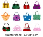 fashion bags | Shutterstock .eps vector #61984159