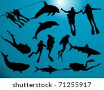 deep sea | Shutterstock .eps vector #71255917