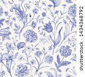 seamless vector floral pattern. ... | Shutterstock .eps vector #1434368792