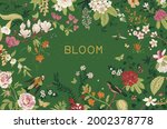 greeting card. bloom.... | Shutterstock .eps vector #2002378778